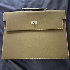Hermes Leather Business Messenger Bag